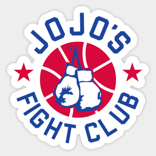 JoJo's Fight Club - White Sticker